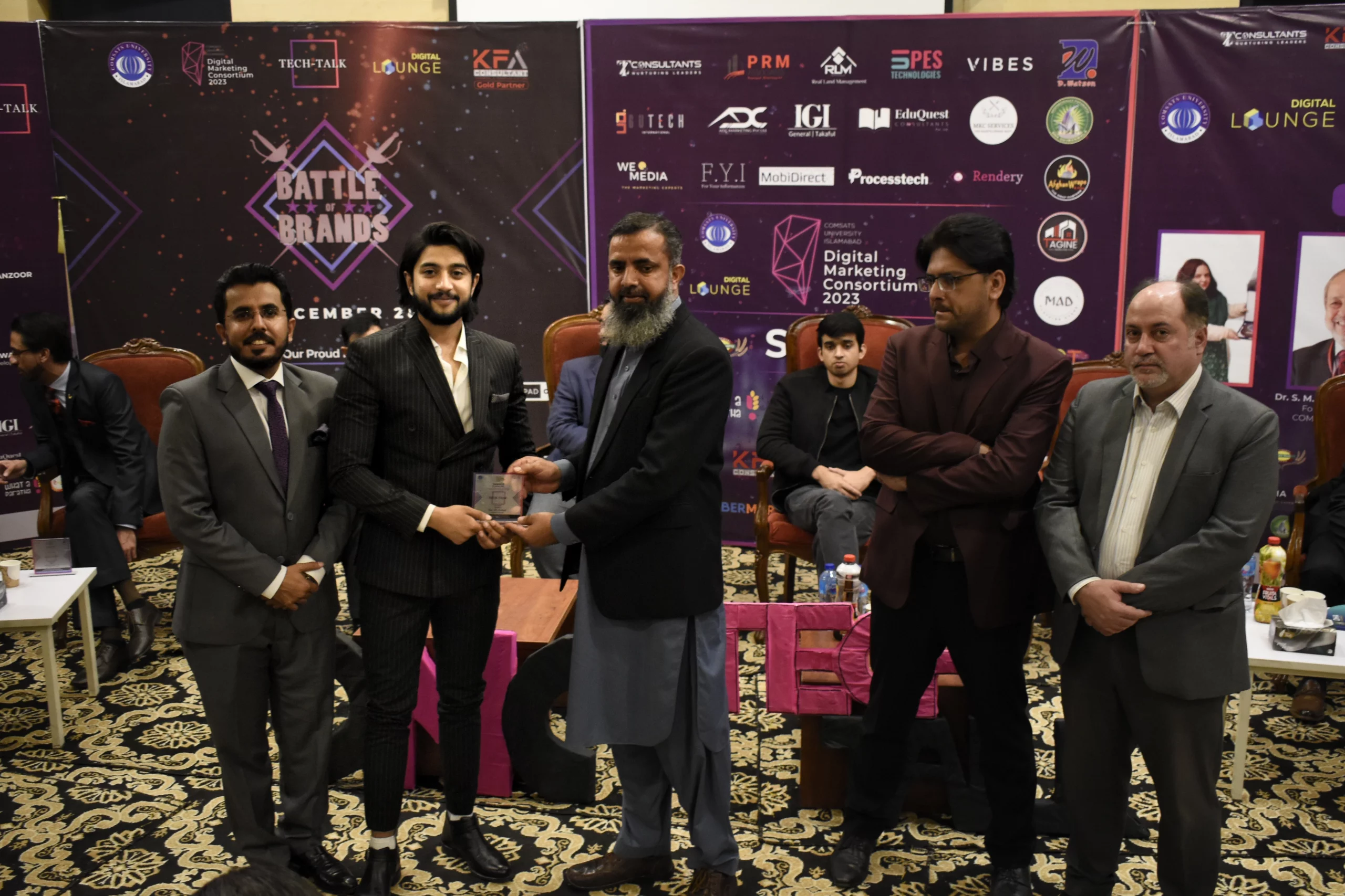 Vibes Founder Ali Arshad Holding Panelist Award